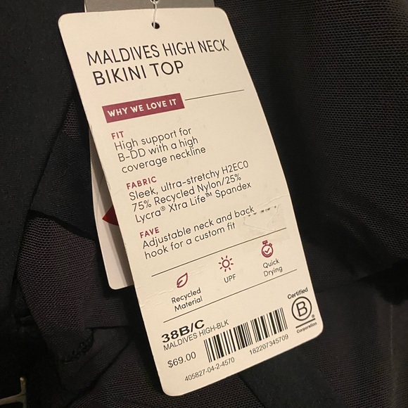 🖤 Athleta Maldives Bra Cup Bikini Top // Black - Picture 13 of 13